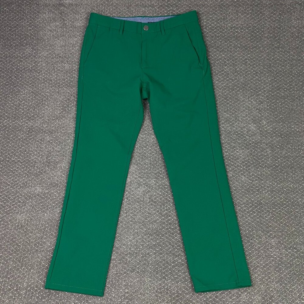 Bonobos Golf Pants Men's 31 x 30 Slim Fit Green Highland Tour Performance Chino
